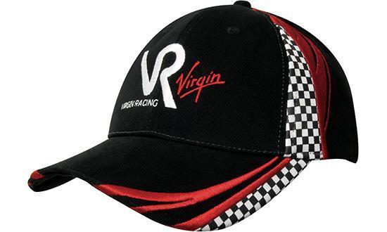 Headwear-Headwear Brushed Heavy Cotton with Embroidery & Printed Checks--Uniform Wholesalers - 1