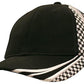 Headwear-Headwear Brushed Heavy Cotton with Embroidery & Printed Checks-Black/White / Free Size-Uniform Wholesalers - 4