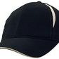 Headwear-Headwear Brushed Heavy Cotton with Crown Inserts & Sandwich Cap-Navy/White / Free Size-Uniform Wholesalers - 6