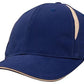 Headwear-Headwear Brushed Heavy Cotton with Crown Inserts & Sandwich Cap-Royal/White / Free Size-Uniform Wholesalers - 8