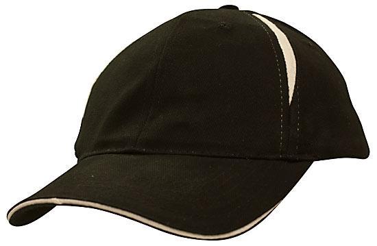 Headwear Brushed Heavy Cotton with Crown Inserts & Sandwich Cap (4092)