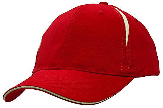 Headwear Brushed Heavy Cotton with Crown Inserts & Sandwich Cap (4092)