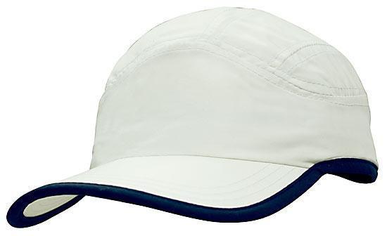 Headwear-Headwear Microfibre Sports Cap with Trim on Edge of Crown & Peak Cap--Uniform Wholesalers - 6