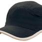 Headwear-Headwear Microfibre Sports Cap with Trim on Edge of Crown & Peak Cap--Uniform Wholesalers - 4