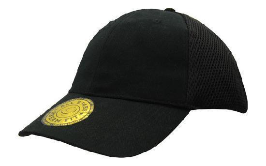 Headwear-Headwear  Sandwich Mesh with Dream Fit Styling Cap-Black / Free Size-Uniform Wholesalers - 2
