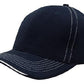 Headwear-Headwear Brushed Heavy Cotton with Contrasting Stitching and Open Lip Sandwich Cap-Navy/White / Free Size-Uniform Wholesalers - 4