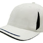 Headwear-Headwear  Brushed Heavy Cotton with Crown Inserts, Peak Trim & Sandwich Cap-White/Navy / Free Size-Uniform Wholesalers - 11