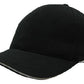 Headwear-Headwear Brushed Heavy Cotton with Crown Piping and Sandwich-Black/White / Free Size-Uniform Wholesalers - 4