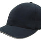 Headwear-Headwear Brushed Heavy Cotton with Crown Piping and Sandwich-Navy/White / Free Size-Uniform Wholesalers - 7
