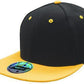 Headwear-Headwear Premium American Twill with Snap 59 Styling - Two Tone Cap-Black/Gold / Free Size-Uniform Wholesalers - 4