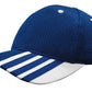Headwear-Headwear Sandwich Mesh with Striping on Peak Cap-Royal/White / Free Size-Uniform Wholesalers - 5