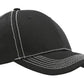 Headwear-Headwear Chino Twill with Hi Tech Mesh Back-Black / Free Size-Uniform Wholesalers - 2