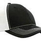 Headwear-Headwear Chino Twill with Hi Tech Mesh Back-White/Black / Free Size-Uniform Wholesalers - 3