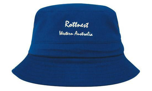 Headwear-Headwear Brushed Sports Twill Childs Bucket Hat--Uniform Wholesalers - 1
