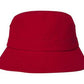 Headwear-Headwear Brushed Sports Twill Infants Bucket Hat Cap-Red / (50cm to 46cm)-Uniform Wholesalers - 12