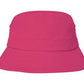 Headwear-Headwear Brushed Sports Twill Youth Bucket Hat-Pink / (54cm to 58cm)-Uniform Wholesalers - 10