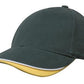 Headwear-Headwear Brushed Heavy Cotton with Indented Peak-Bottle/White/Gold / Free Size-Uniform Wholesalers - 6