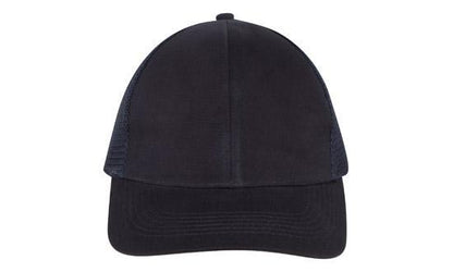 Headwear Brushed Cotton with Mesh Back Cap (4181)