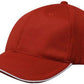 Headwear-Headwear Double Pique Mesh with Open Sandwich Cap-Red/White-Uniform Wholesalers - 6