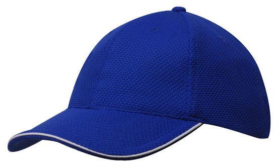Headwear-Headwear Double Pique Mesh with Open Sandwich Cap--Uniform Wholesalers - 7
