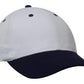 Headwear-Headwear Brushed Heavy Cotton-White/Navy / Free Size-Uniform Wholesalers - 32