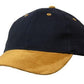 Headwear-Headwear Brushed Heavy Cotton with Suede Peak Cap-Navy/Tan / Free Size-Uniform Wholesalers - 5