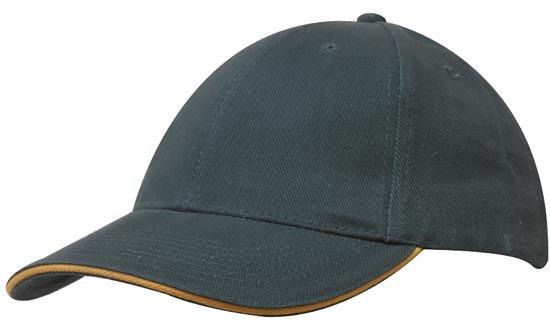 Headwear-Headwear Brushed Heavy Cotton with Sandwich Trim--Uniform Wholesalers - 7