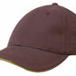 Headwear-Headwear Brushed Heavy Cotton with Sandwich Trim-Maroon/Gold / Free Size-Uniform Wholesalers - 10