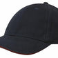 Headwear-Headwear Brushed Heavy Cotton with Sandwich Trim-Navy/Red / Free Size-Uniform Wholesalers - 12