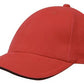 Headwear-Headwear Brushed Heavy Cotton with Sandwich Trim-Red/Black / Free Size-Uniform Wholesalers - 14
