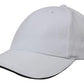 Headwear-Headwear Brushed Heavy Cotton with Sandwich Trim-White/Navy / Free Size-Uniform Wholesalers - 19