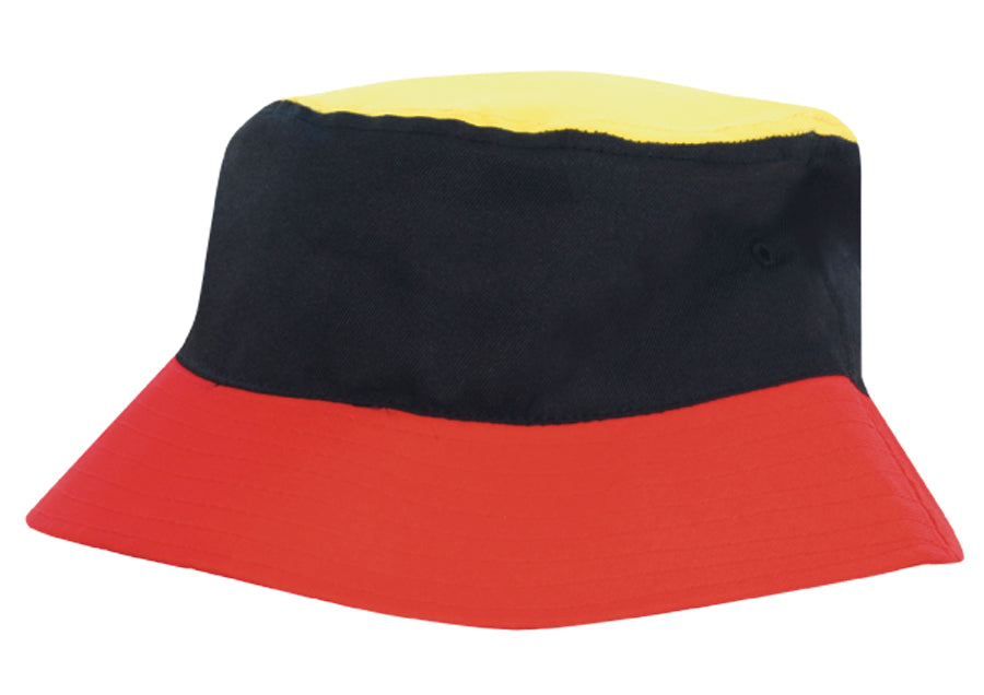 Headwear Breathable Poly Twill Multicoloured Bucket Hat (4220)
