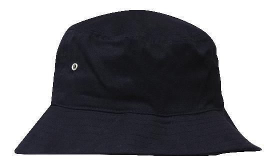 Headwear-Headwear Brushed Sports Twill Bucket Hat-Black / M-Uniform Wholesalers - 2