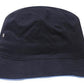 Headwear-Headwear Brushed Sports Twill Bucket Hat-Navy/Sky / M-Uniform Wholesalers - 13