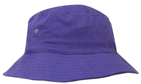 Headwear-Headwear Brushed Sports Twill Bucket Hat-Purple / M-Uniform Wholesalers - 17