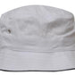 Headwear-Headwear Brushed Sports Twill Bucket Hat-White/Navy / M-Uniform Wholesalers - 23