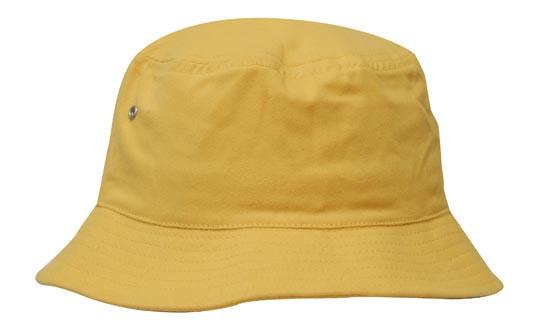 Headwear-Headwear Brushed Sports Twill Bucket Hat-Yellow / M-Uniform Wholesalers - 24