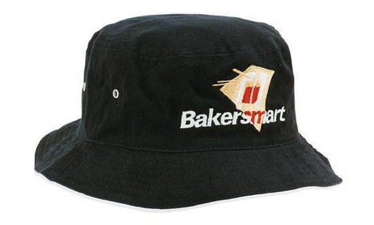 Headwear-Headwear Brushed Sports Twill Bucket Hat--Uniform Wholesalers - 1
