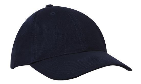 Headwear-Headwear Brushed Cotton Cap-Navy / Free Size-Uniform Wholesalers - 3