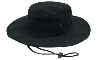 Headwear-Headwear Brushed Heavy Cotton Hat-Black / S-Uniform Wholesalers - 2