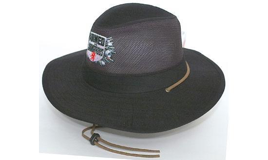 Headwear-Headwear Safari Cotton Twill & Mesh Hat-Navy / M-Uniform Wholesalers - 3