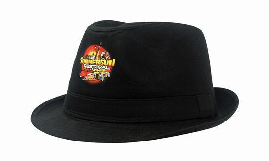 Headwear-Headwear Fedora Cotton Twill Hat--Uniform Wholesalers