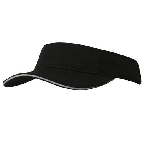 Headwear Brushed Heavy Cotton Visor Cap (4230)