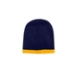 Headwear Roll Down Two Tone Acrylic Beanie - Toque Hat (4188)