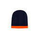 Headwear Roll Down Two Tone Acrylic Beanie - Toque Hat (4188)