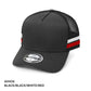 Grace Collection A-Frame Striped Trucker Cap-(AH456)