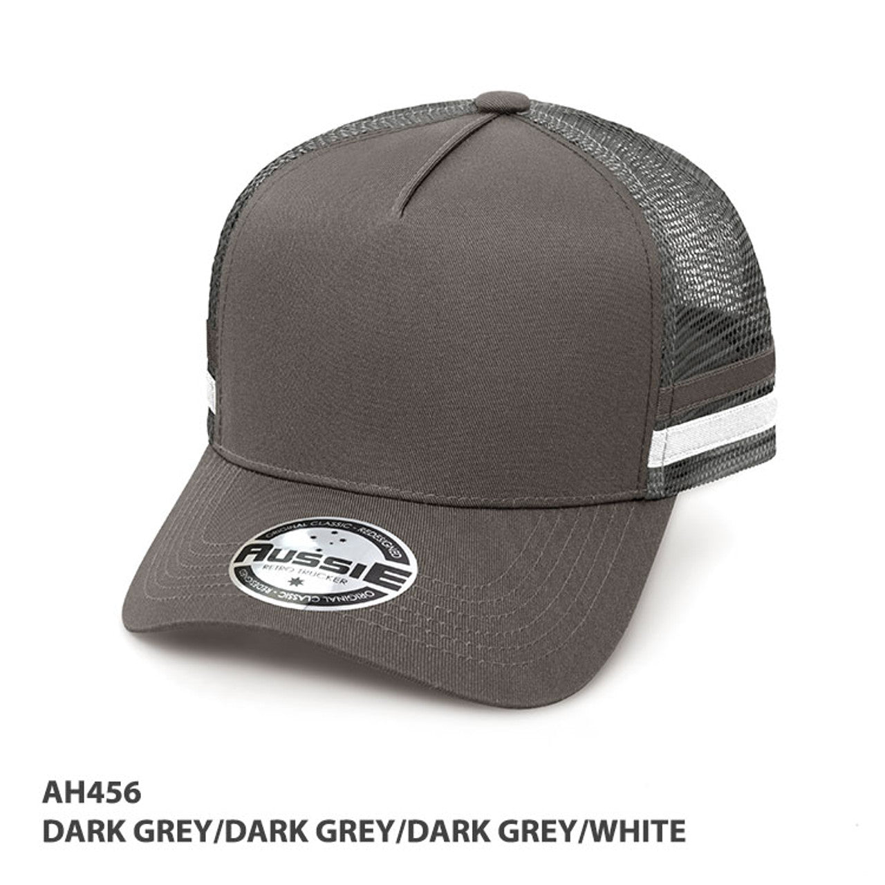 Grace Collection A-Frame Striped Trucker Cap-(AH456)