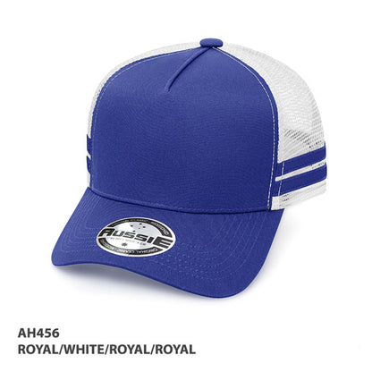 Grace Collection A-Frame Striped Trucker Cap-(AH456)