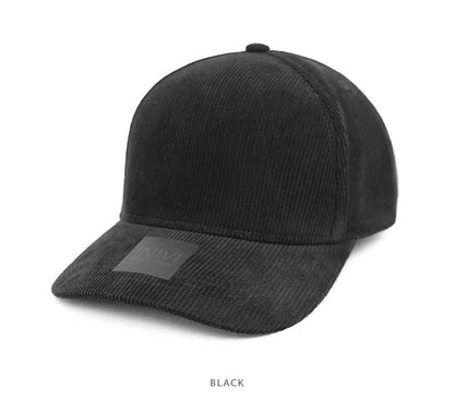 Grace Collection Seamless Front Panel Corduroy Snapback (IV115)